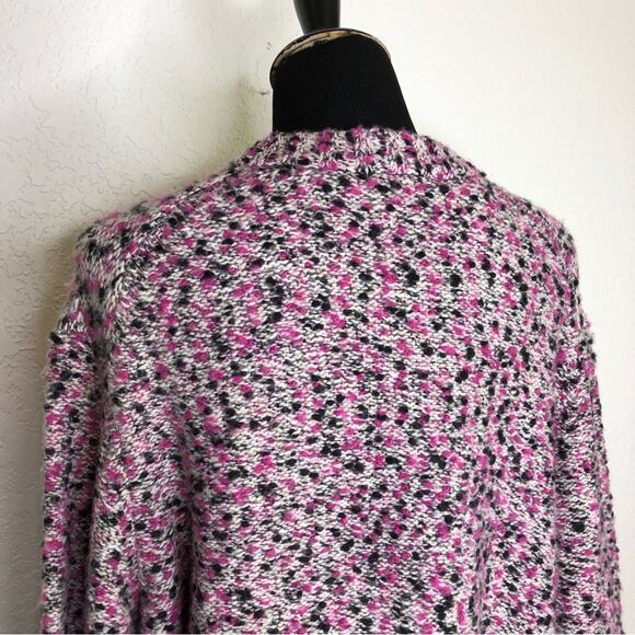 Ted Baker London Bbetsy pink black white cropped wool sweater size 5 or 14 NWT - Picture 10 of 15